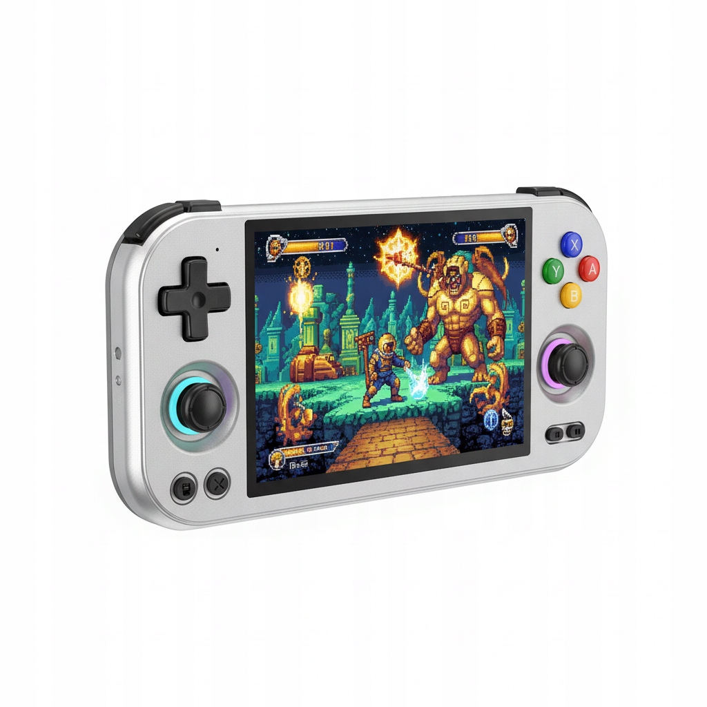 Anbernic RG477M Metalowa Konsola Android 14 12GB 256GB Srebrny Ostrze Konsola Retro do Gier