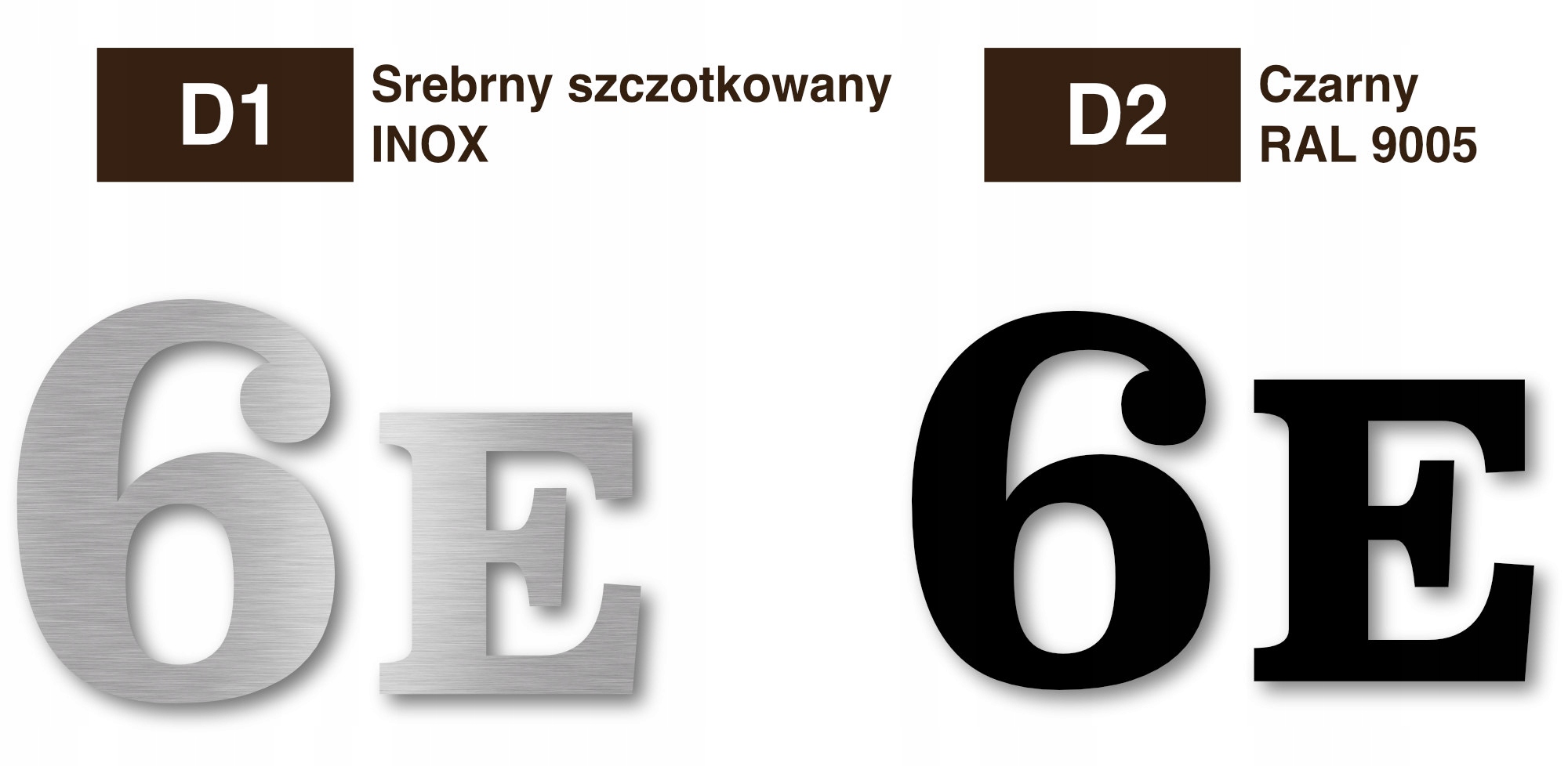 cyfry dom numer domu 40cm alu 3d Kolor inny kolor