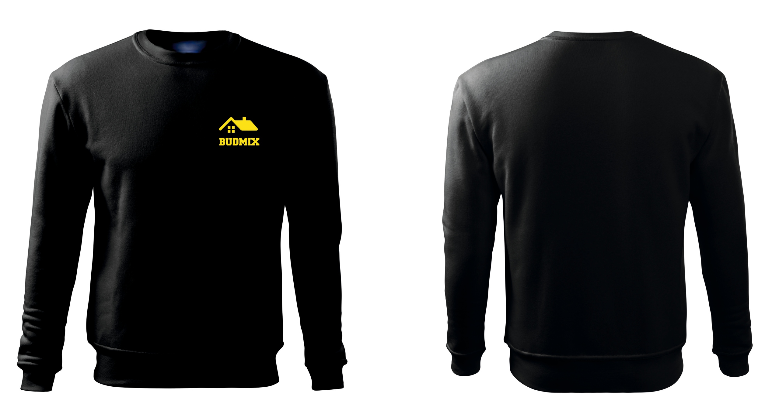 Bluza męska z Twoim LOGO na piersi Nadruk czarna Liczba sztuk w zestawie 1 szt.