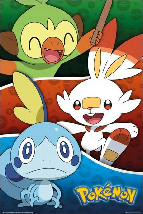 

Pokemon Galar Starters plakat 61x91,5 cm