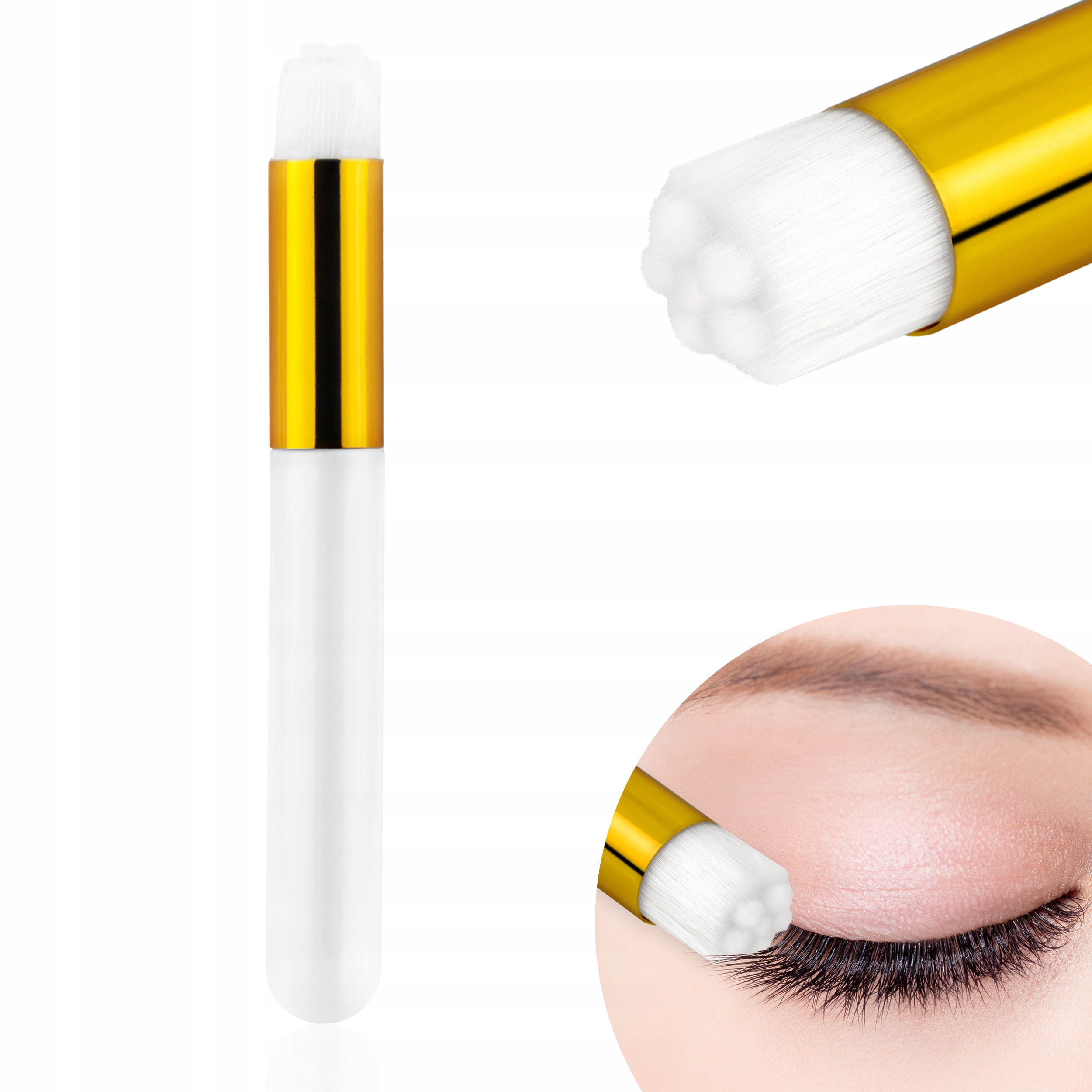 Eyeness Pędzelek do mycia rzęs demakijażu oczu