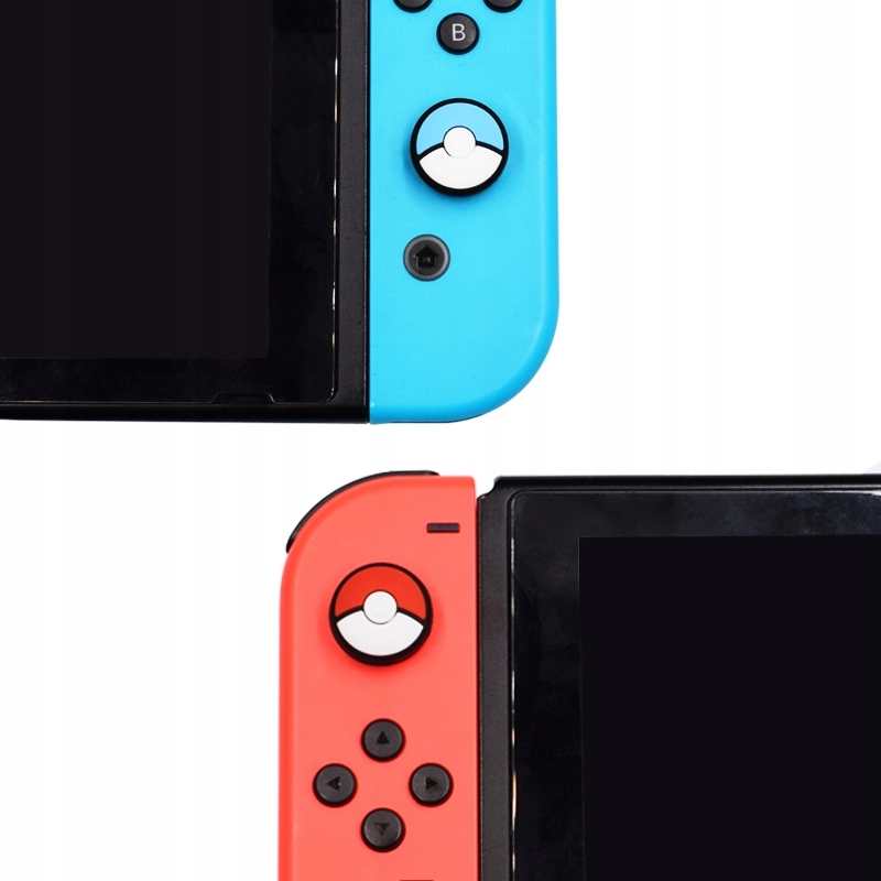 IRIS Zestaw 4 kolorowych nakładek na gałki Switch / OLED trenera Pokemon