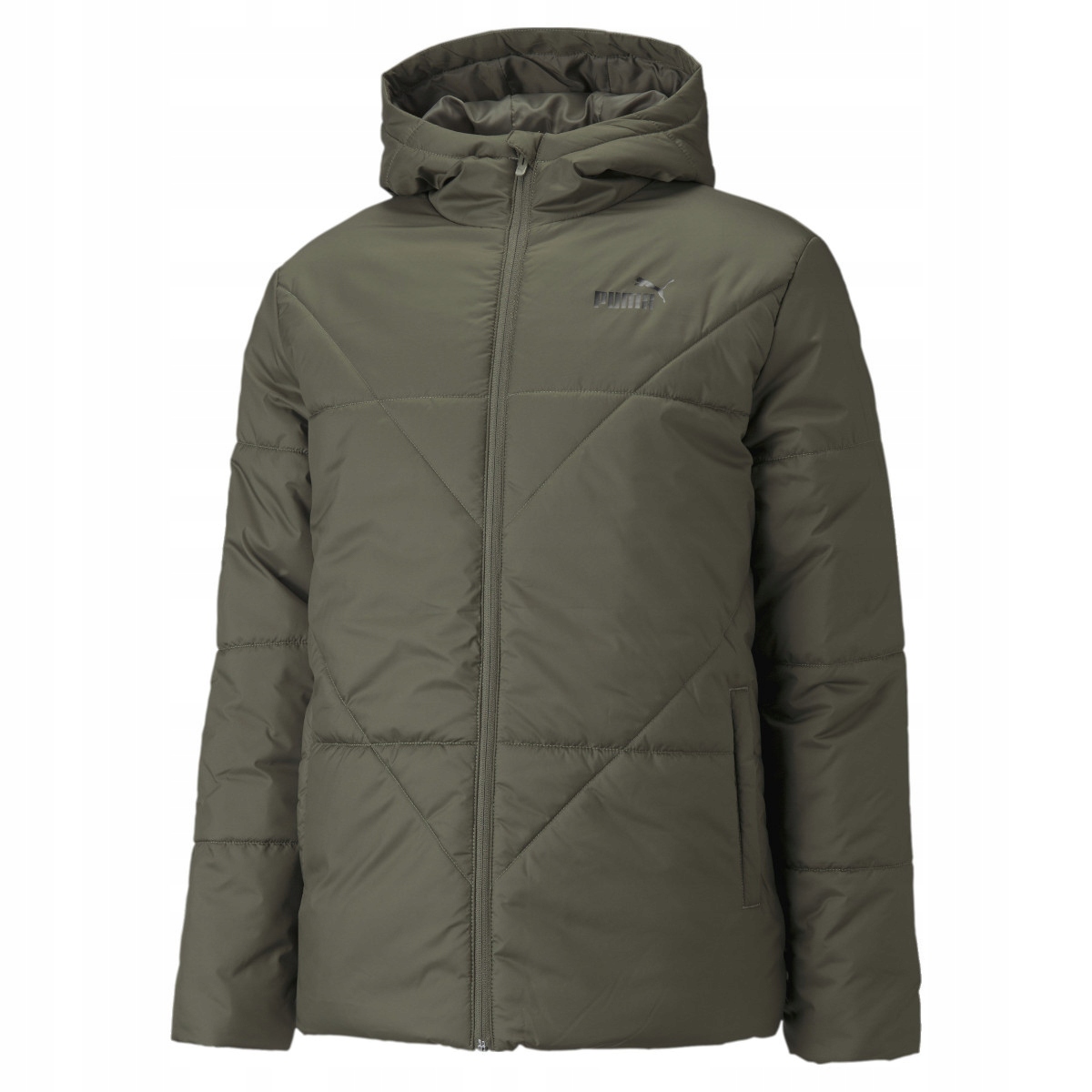 Pánská bunda Puma 58764544 Ess Padded Jkt Zelená S