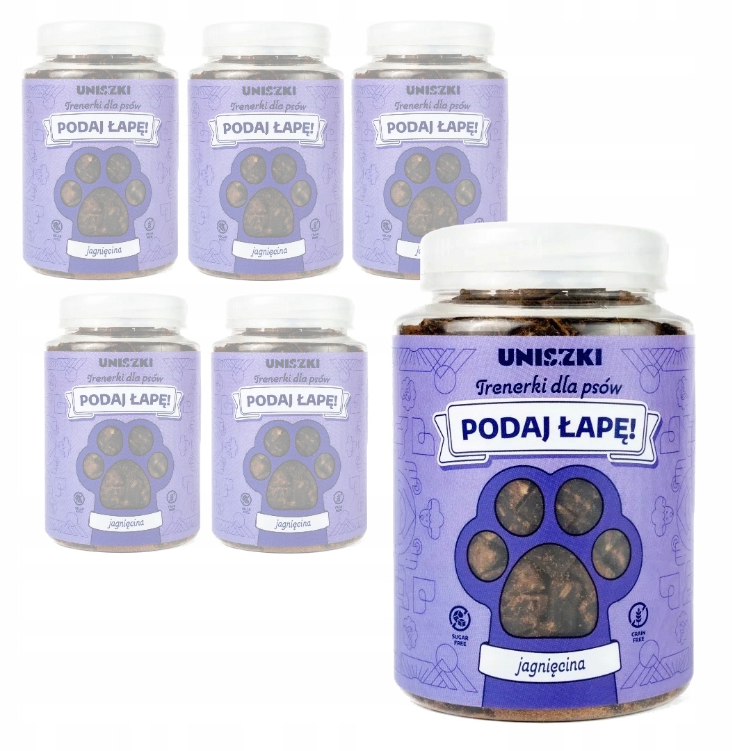 Levně Uniszki Trenerky Jehněčí 6x150g Pamlsek pro trénink psa