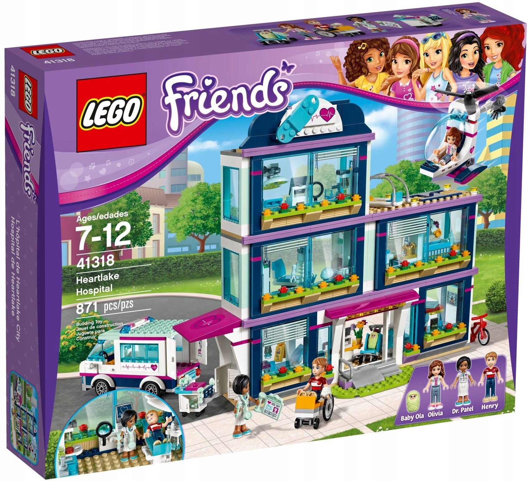 Lego Friends 41318 Nemocnice v městečku Heartlake Nové