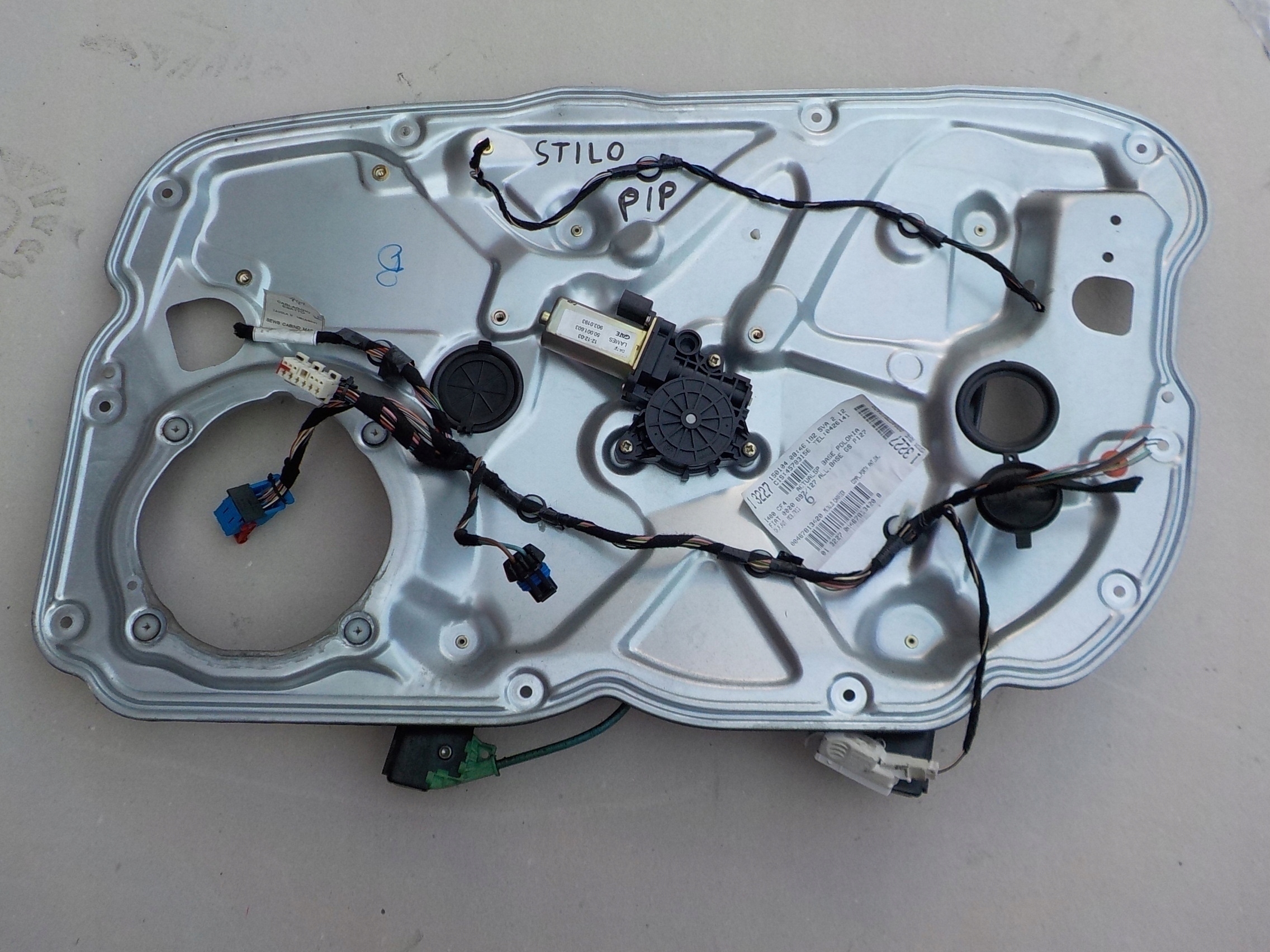 window regulator right front fiat stilo 5D