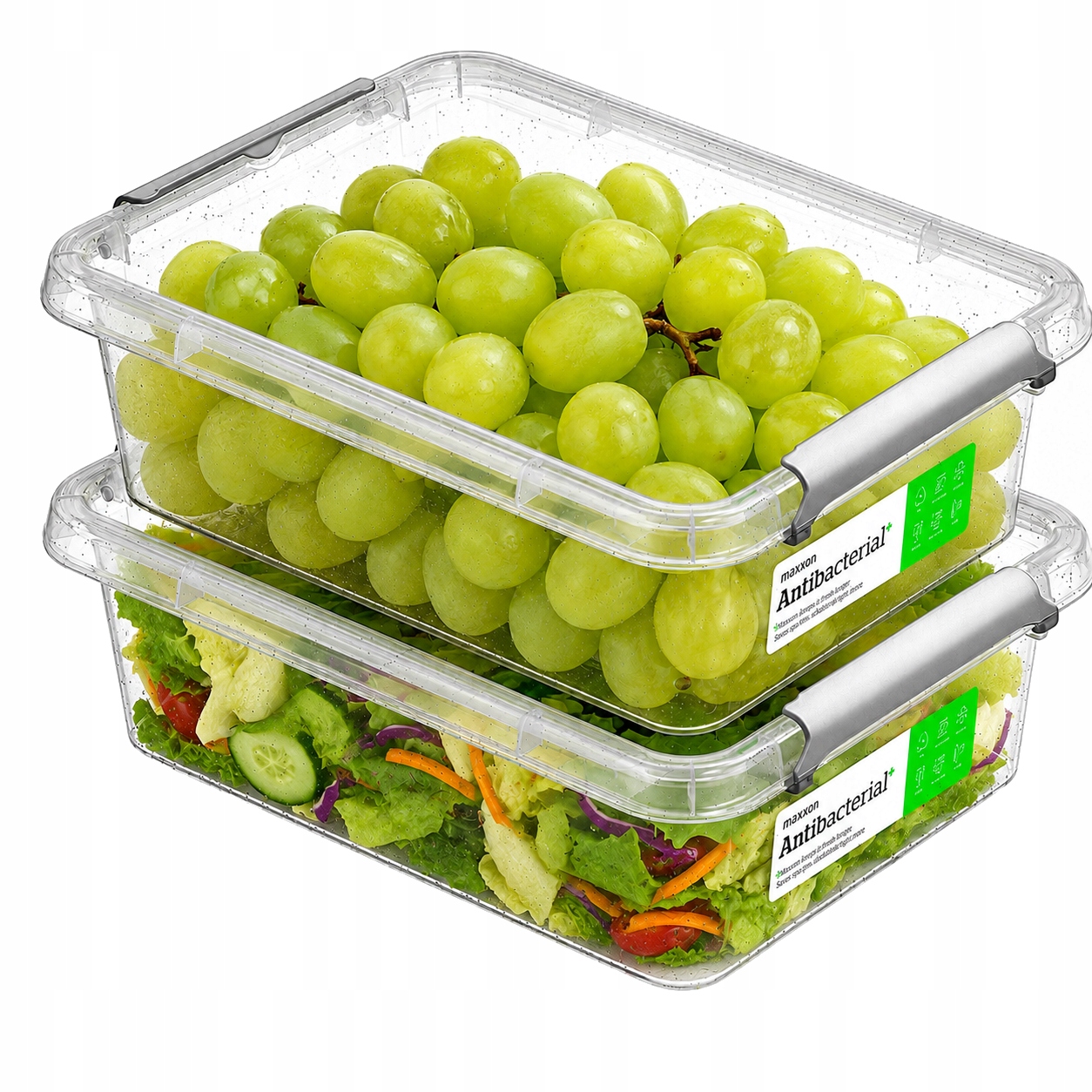 Pojemniki na żywność 10 szt BPA FREE plastikowe z pokrywką antybakteryjne