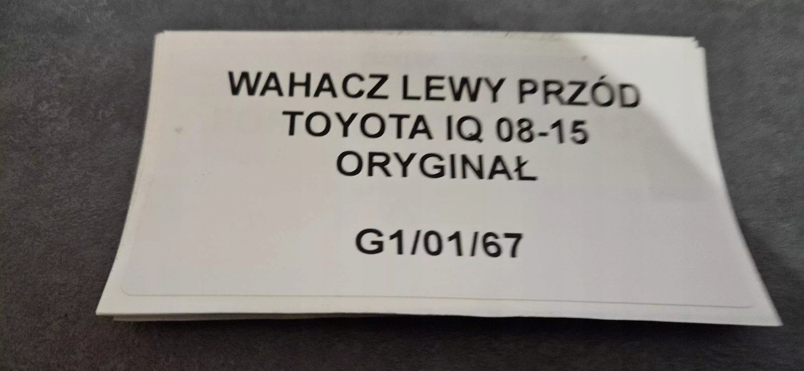 arm left front TOYOTA IQ 2008-15 original