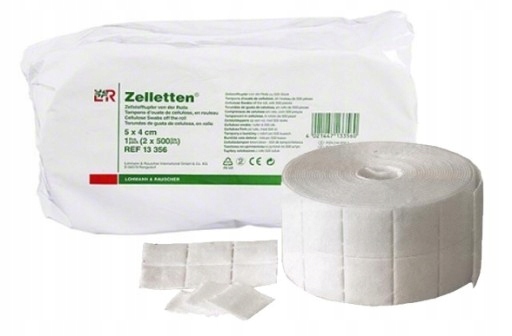 Bezprašné tampony Zelleten, sběrný karton, 12 balení