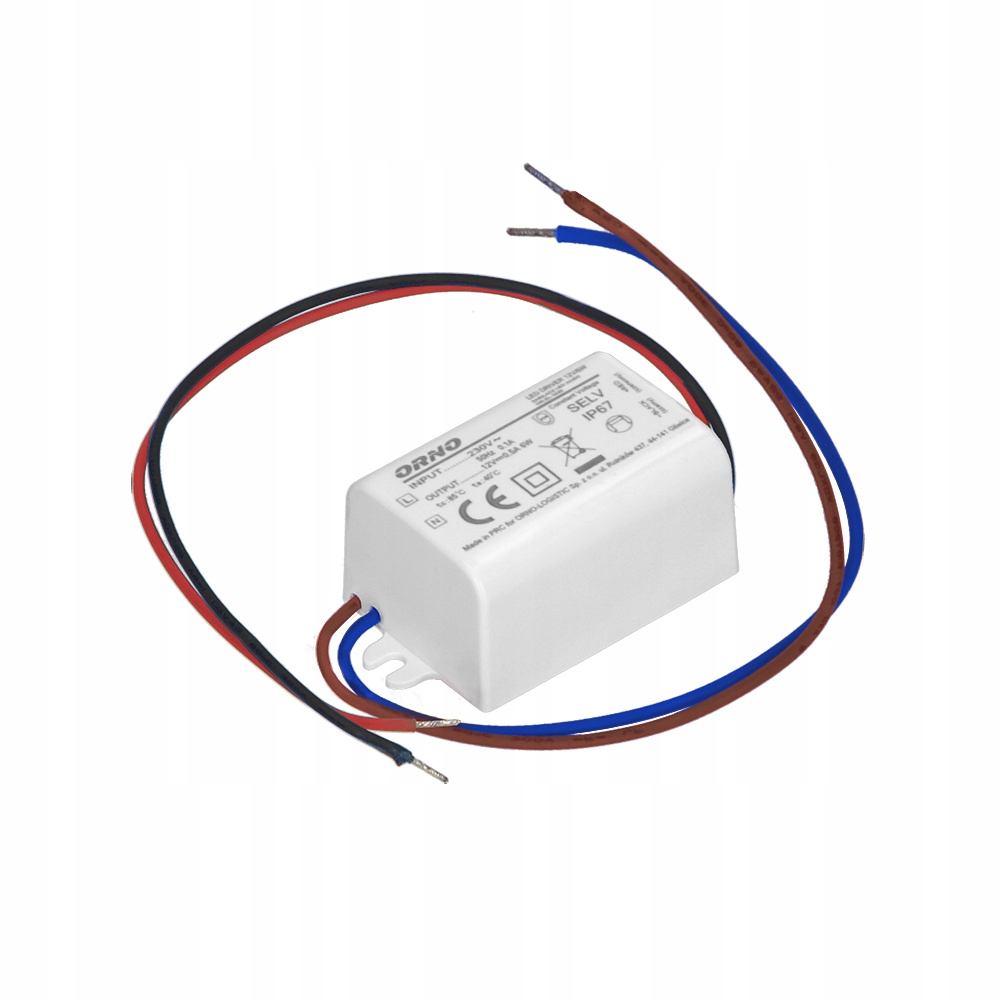 

Zasilacz do puszki Led Hermetyczny 12V DC 6W IP67