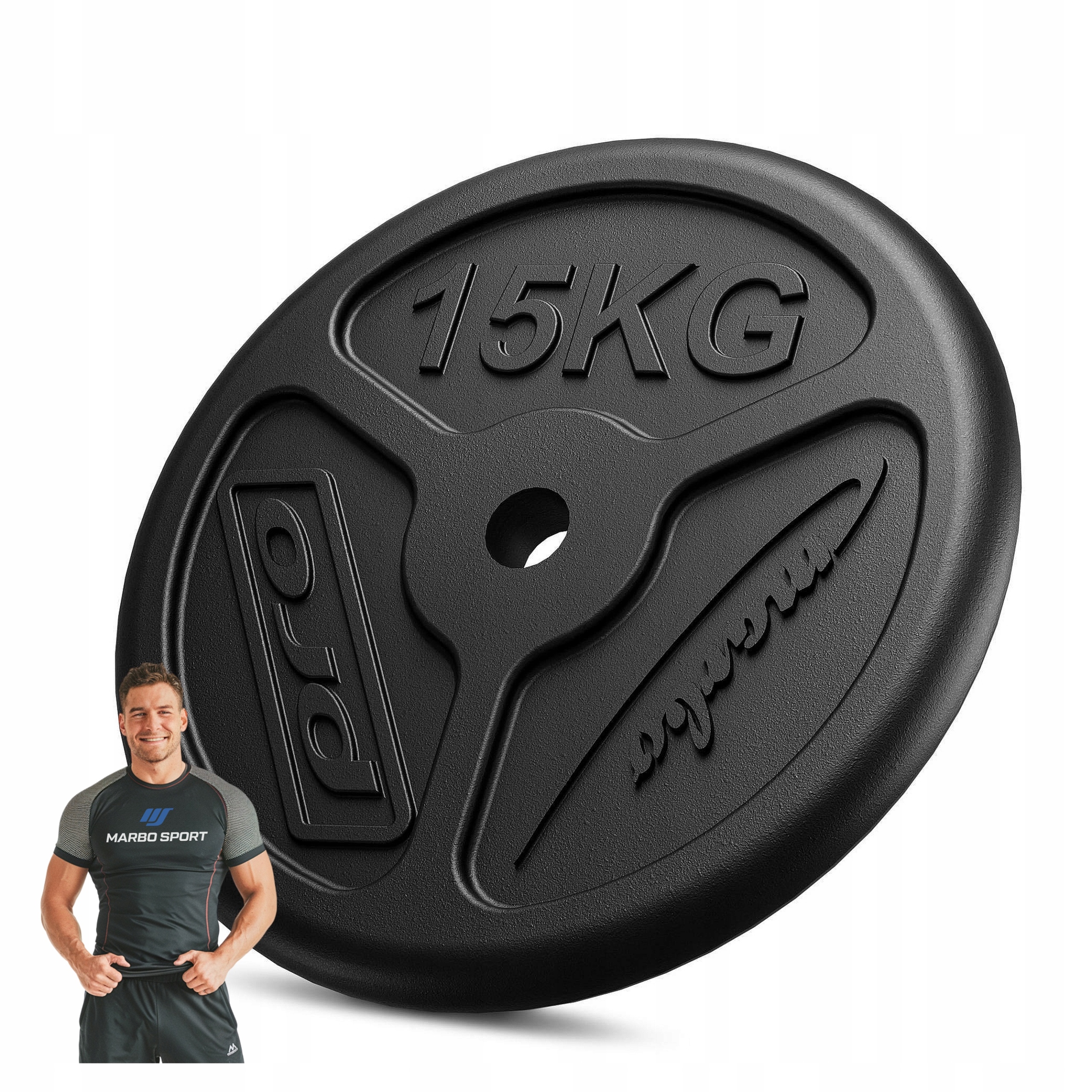 Marbo Obciążenie Żeliwne 15 Kg Slim MW-O15-SLIM