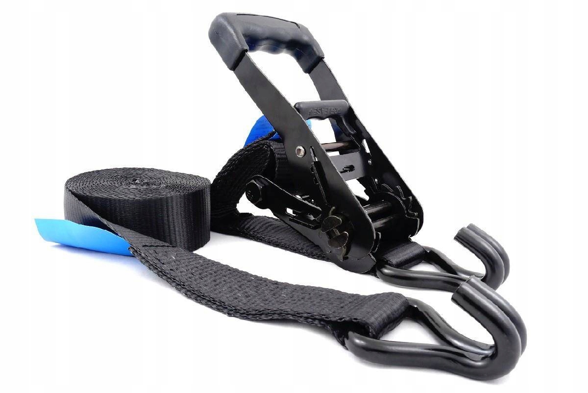 50x10 Arno czarny pas z hakami ściągający mocujący