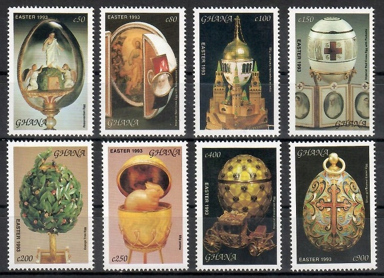 Ghana 1993 Mi 1806-1813 Czyste **