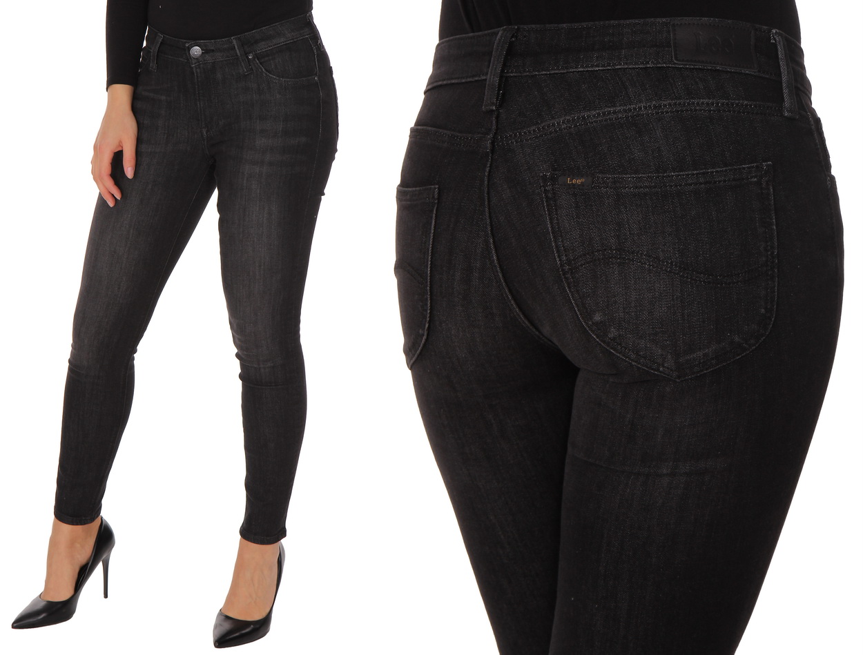 

Lee scarlett orrick Czarne Jeansy Rurki W27 L31