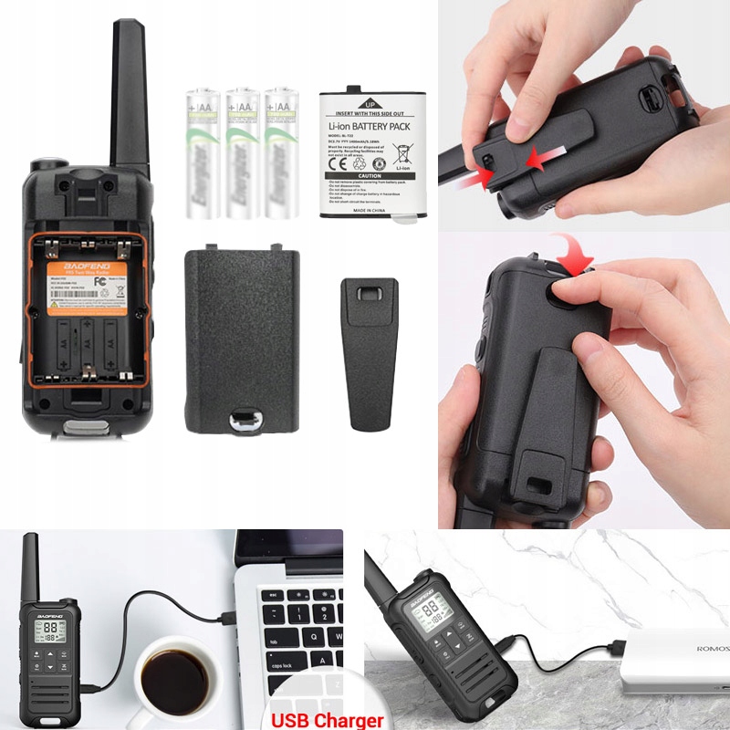 BAOFENG F22 KRÓTKOFALÓWKA DUŻY ZASIĘG PODKANAŁY USB-C Stan opakowania oryginalne