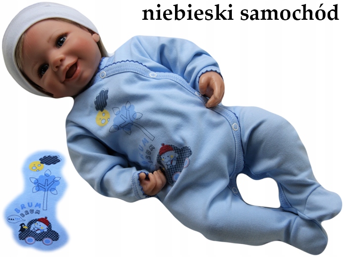 

Pajacyk pajac śpiochy 62 rozpinany bawełniany