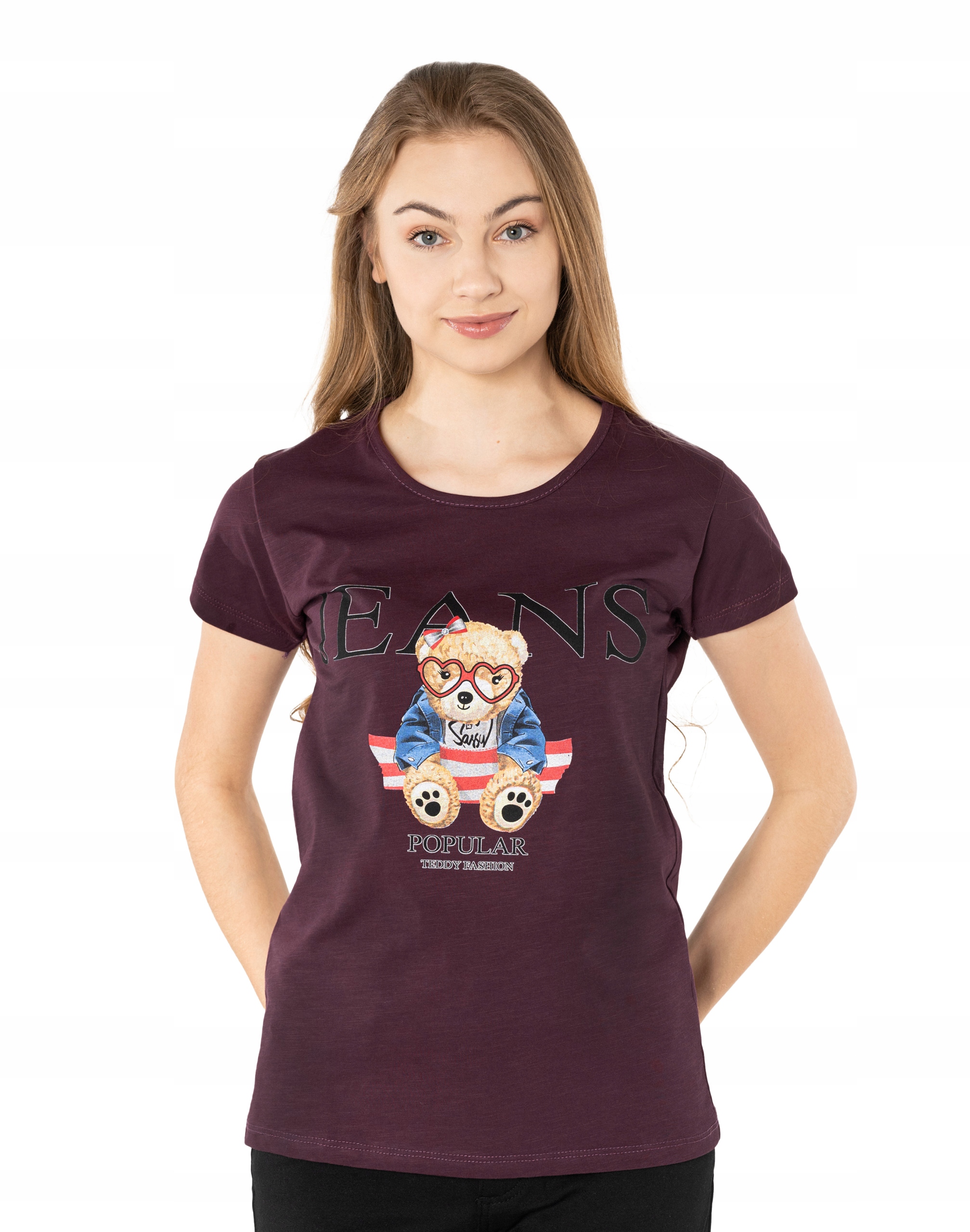 

Koszulka Damska Podkoszulek T-shirt Top 382-08 r M
