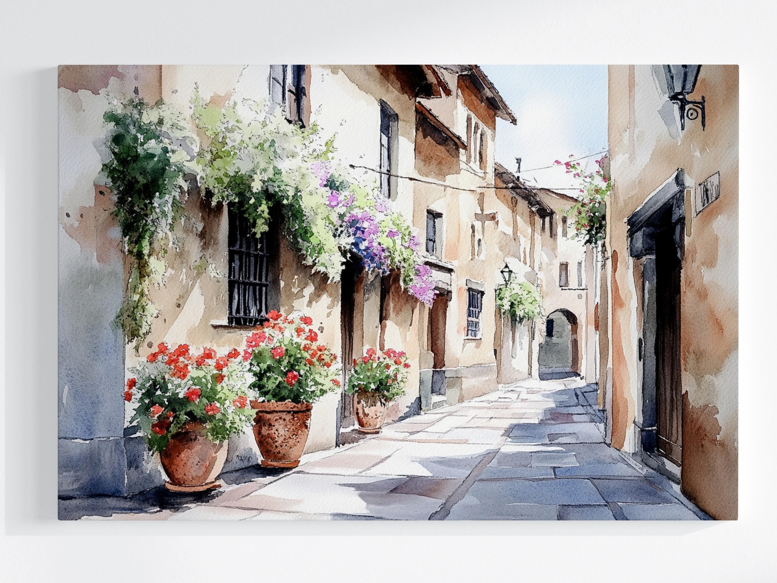 Obraz Na Plátně Canvas Městečko Itálie Ulice Ulička 120x80