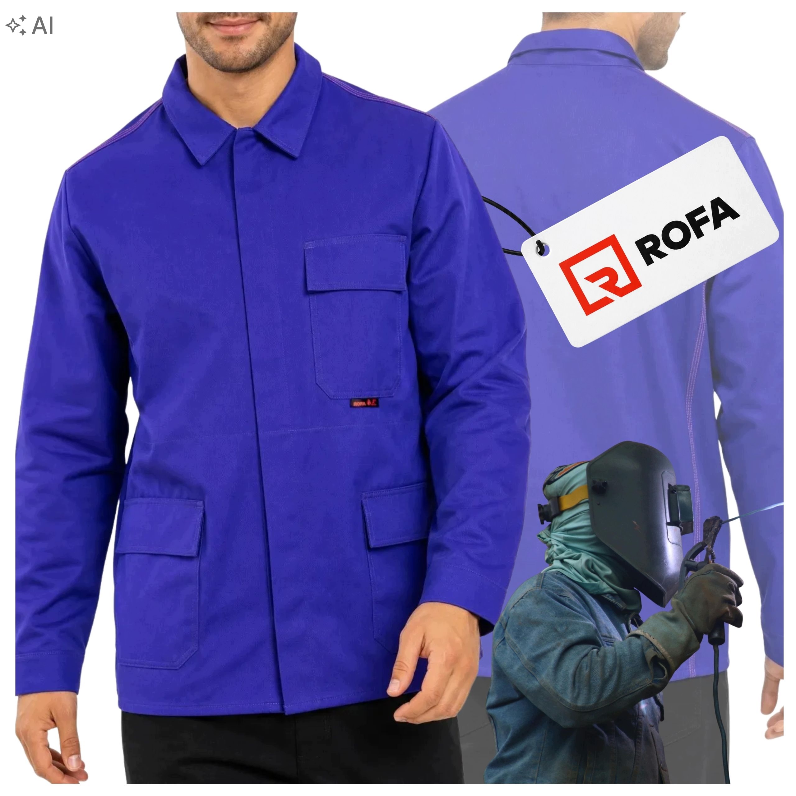 Pánská nehořlavá svářečská bunda pro svářeče Rofa 89501 50