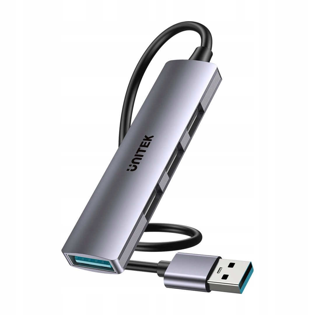 Unitek Kompaktowy hub Usb-a 4 w 1 1x 5 Gbps 3x 480 Mbps