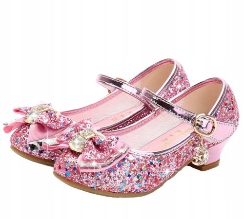 

Błyszczące Pantofelki Balerinki Buciki Buty 18,7CM