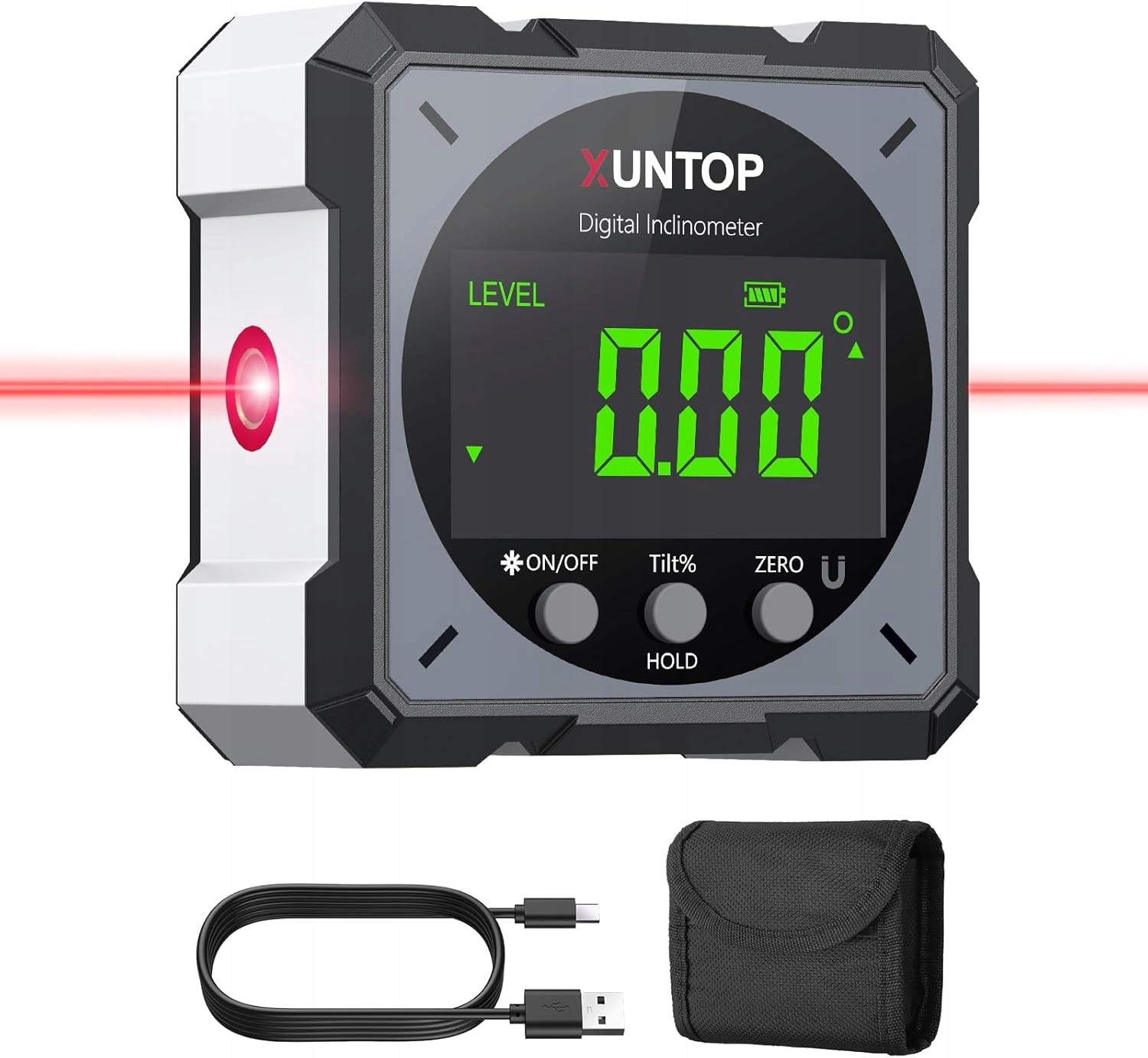 Digitální Úhloměr Laserový Inklinometr Vodná Váha LCD