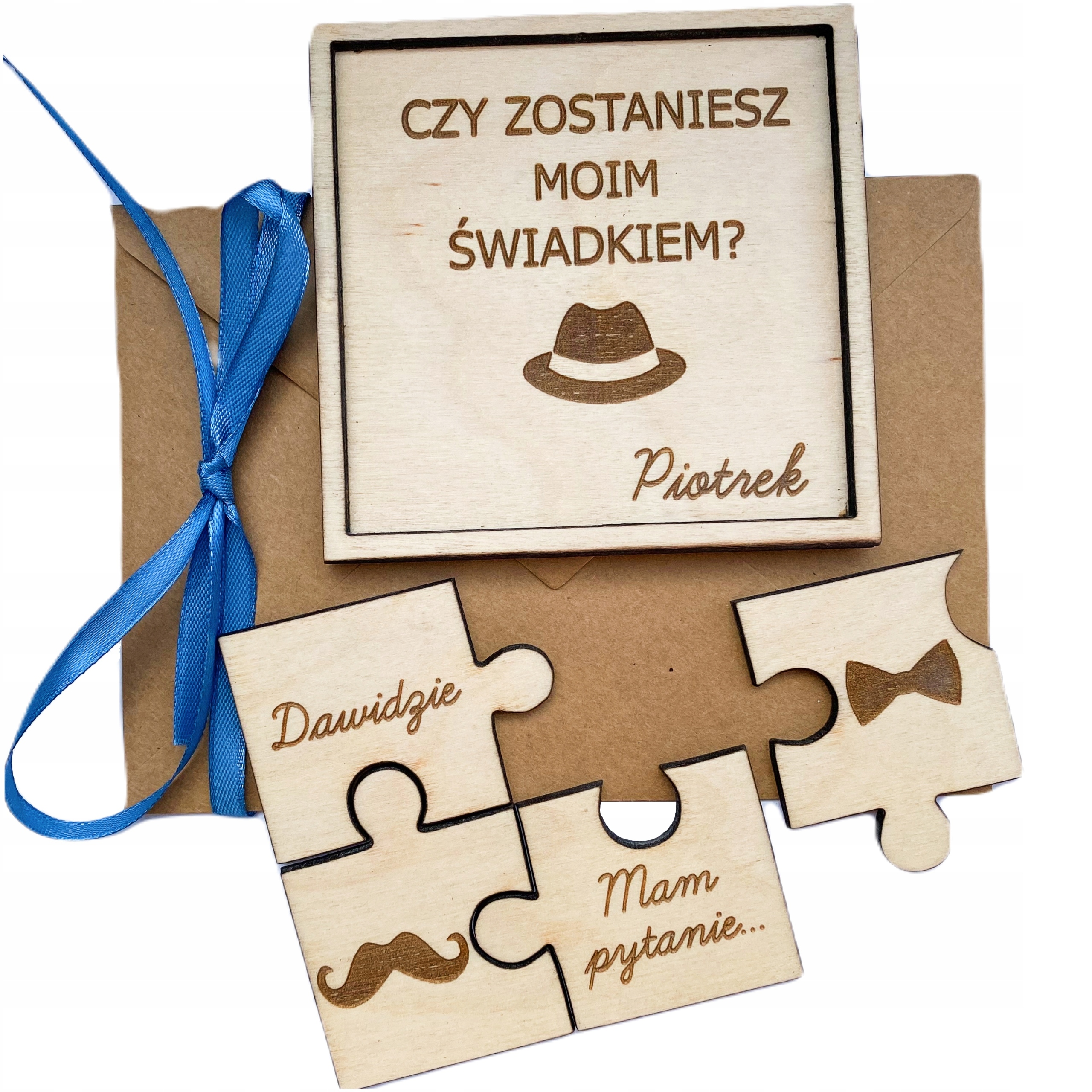 PUZZLE CZY ZOSTANIESZ MOIM ŚWIADKIEM PROŚBA KARTKA