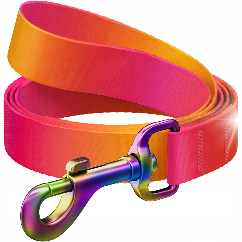 Levně Vodítko pro psa Nylonové Waudog Gradient šířka 20mm délka122cm Oranžové