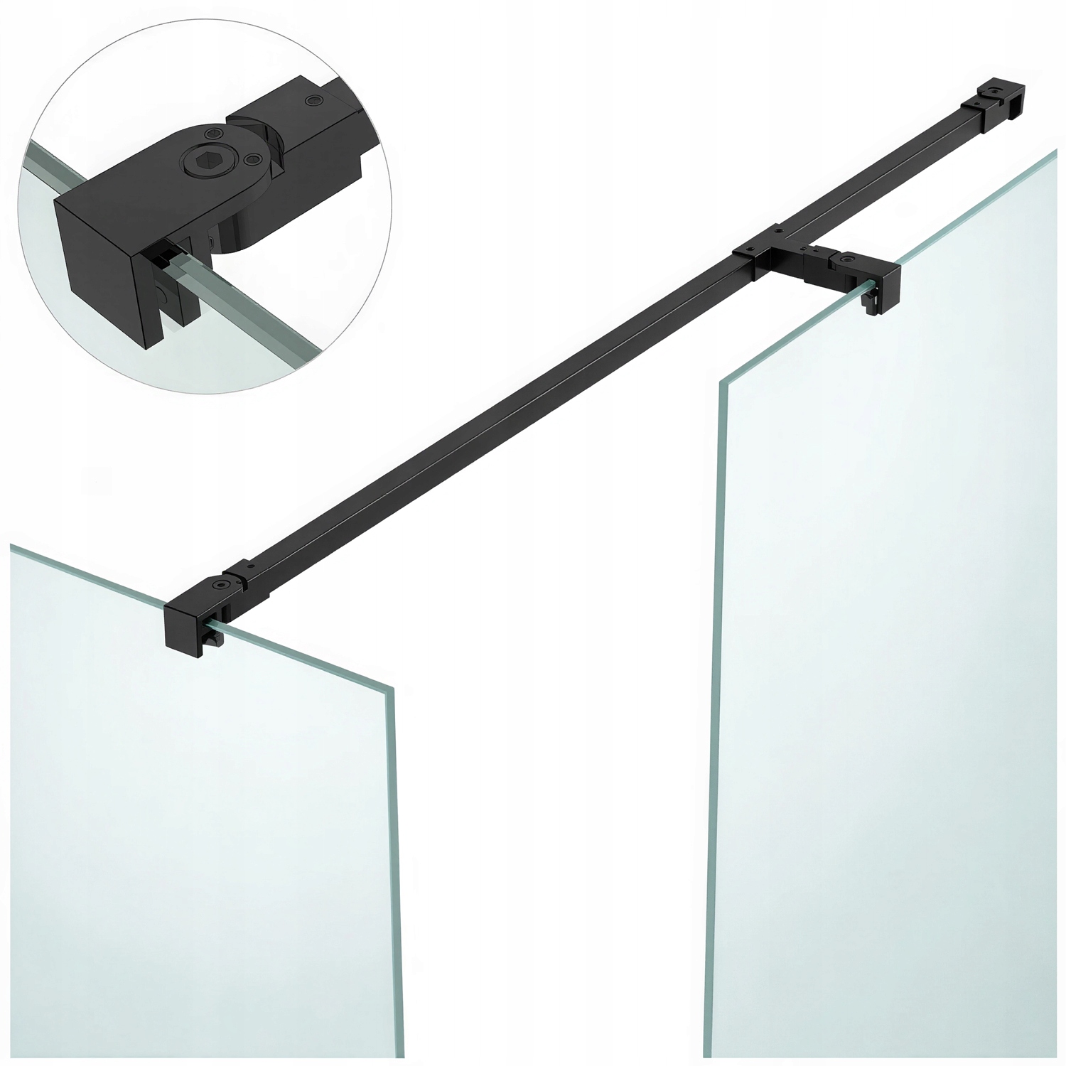 Regulovatelný Křížový Stabilizátor Sprchové Kabiny S Matkou Na Stěnu 100 CM