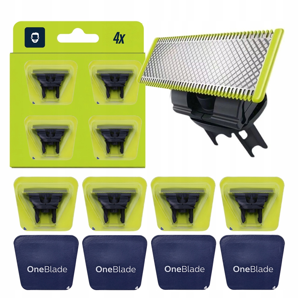 4X Ostrza Do Golarki Philips Końcówka Wymienne Wkład One Blade Qp 4 Sztuki