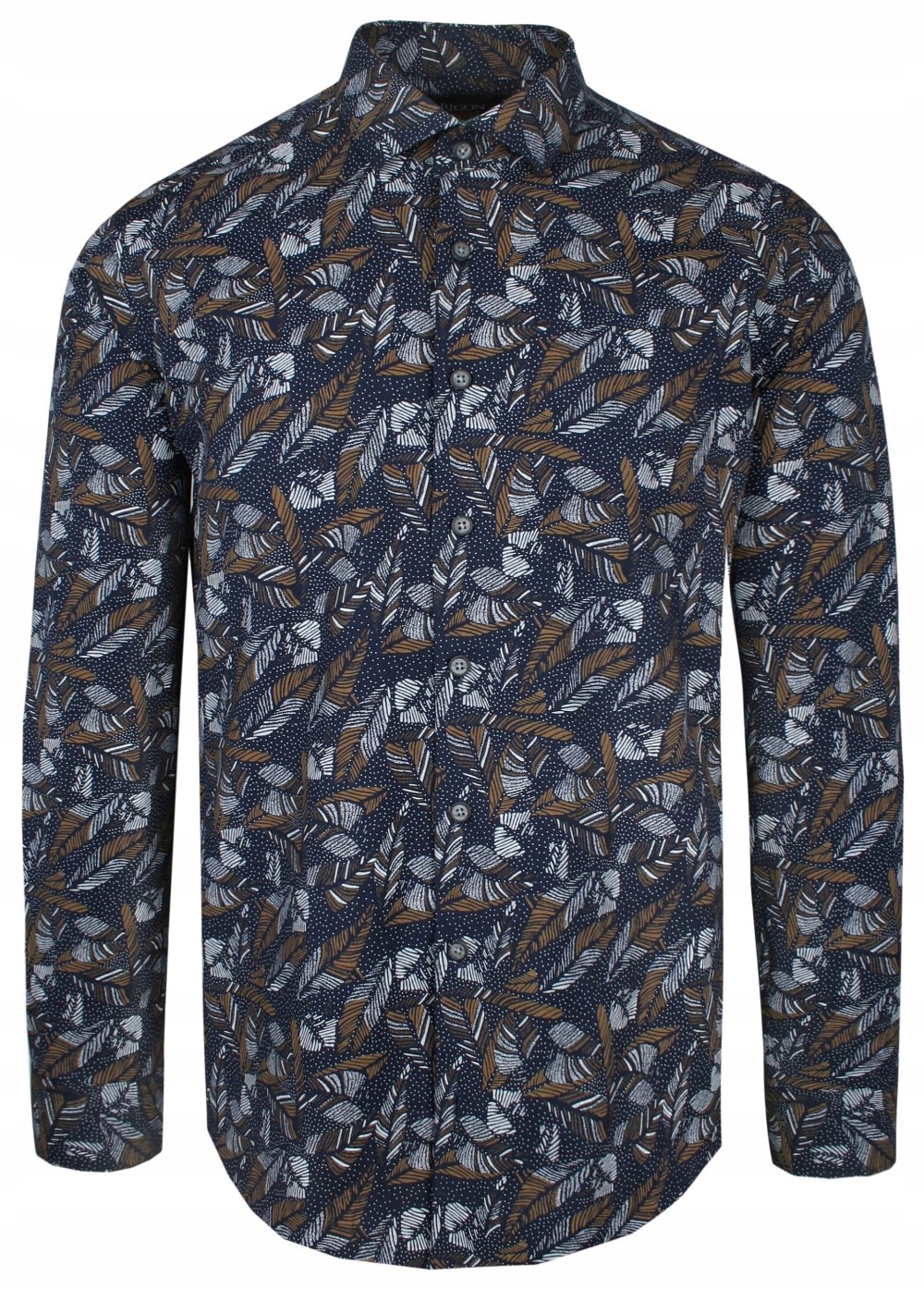 Koszula Męska w Listki -RIGON 45/176-182 (reg)