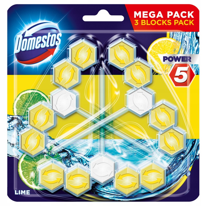 

Domestos Power 5 Lime Kostka Zawieszka Toaleta Wc