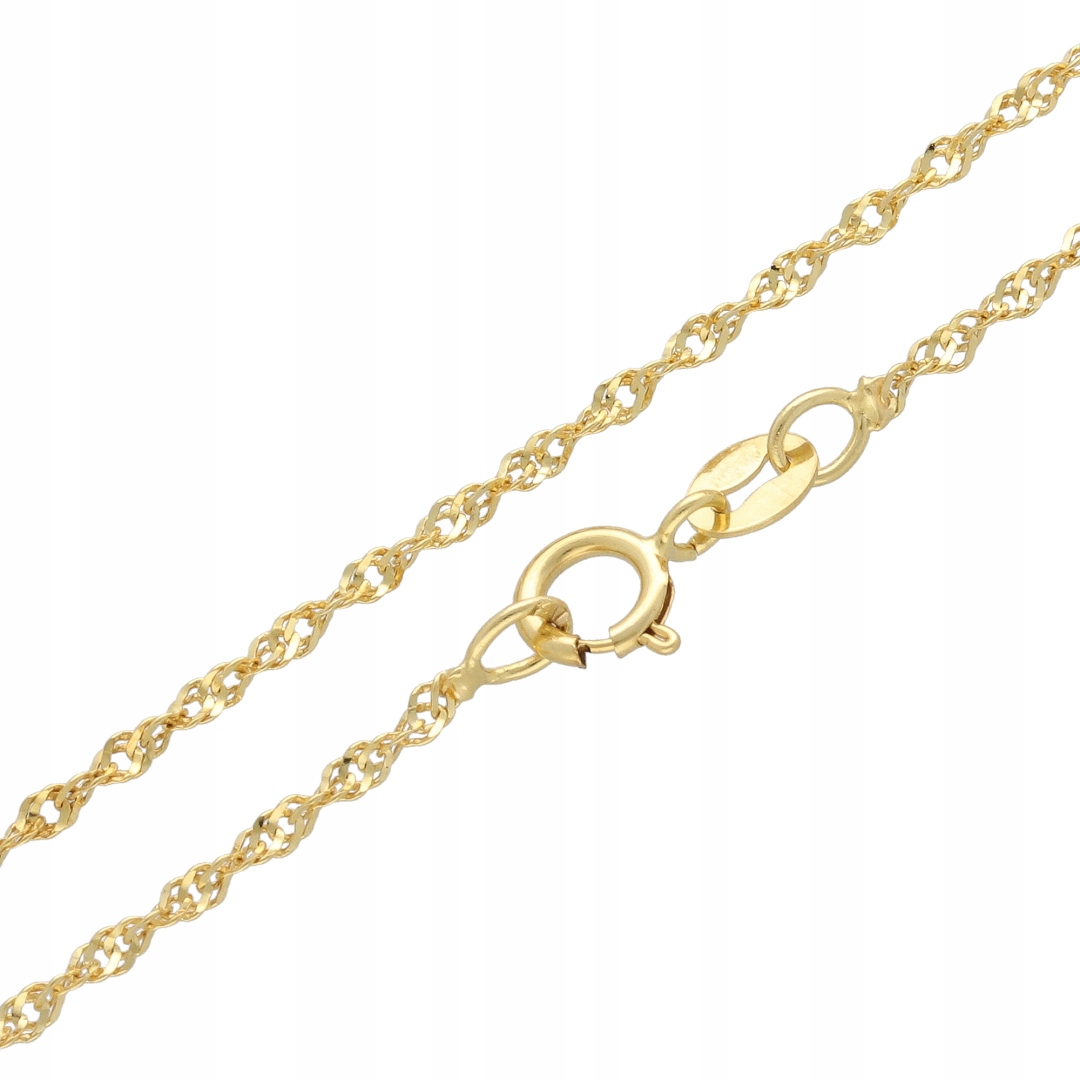 Zlatý řetízek Singapur 45 cm 585