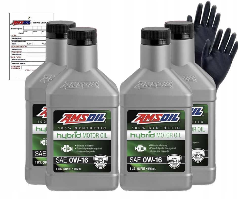 Motorový olej Amsoil Hybrid Motor Oil 0W16 0,946 l, sada 4 ks