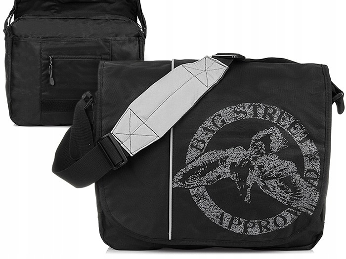 Duża listonoszka męska A4 skóra eko+ kodura K72