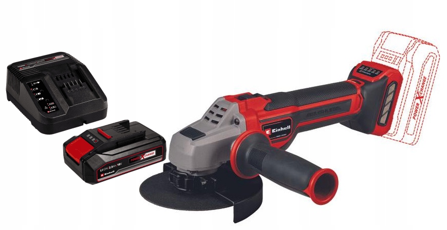 Einhell Úhlová Bruska Tp-ag 18/125 Ce Q 4431155 2,5AH Akumulátor Sada
