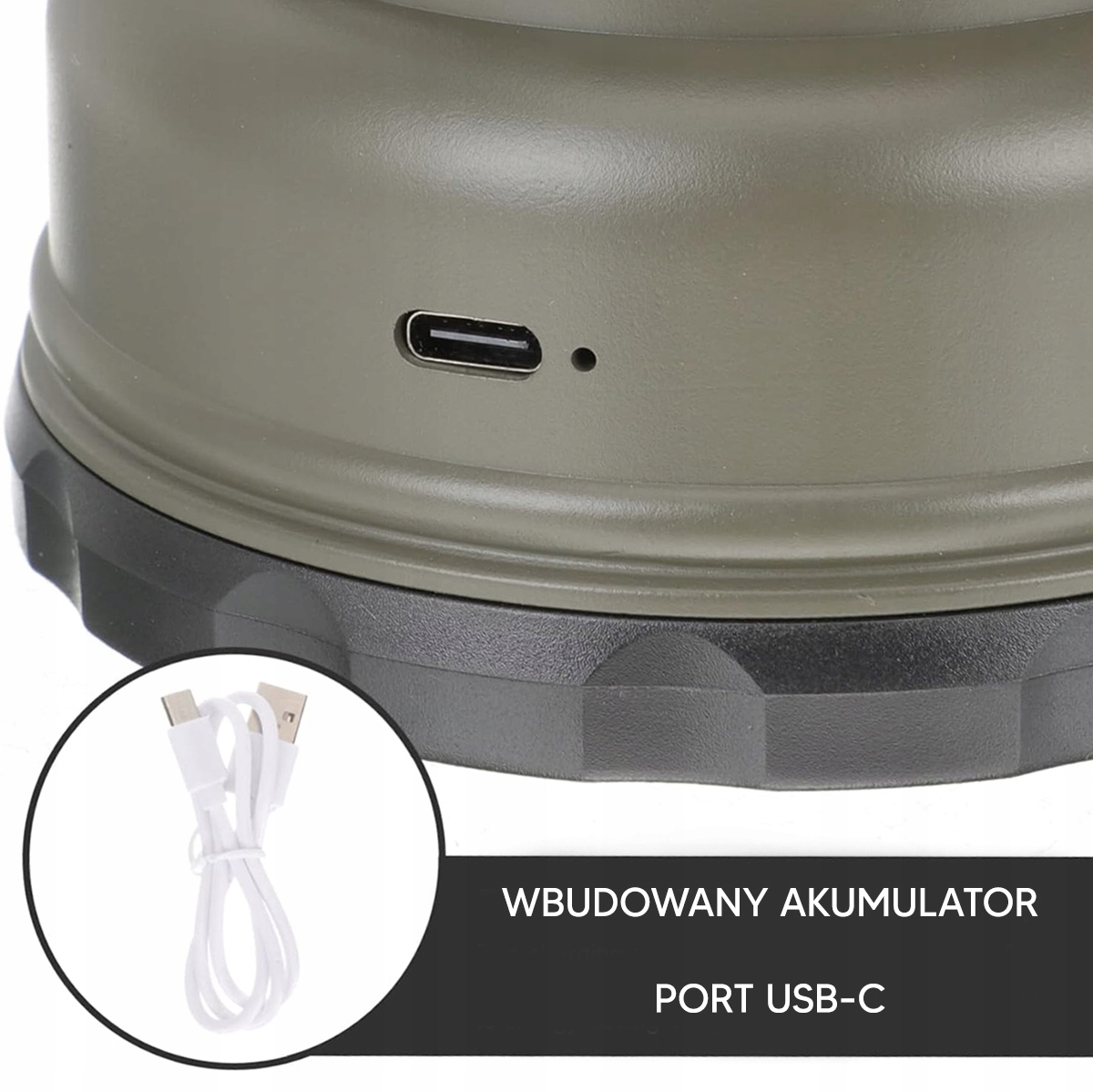 LAMPKA TURYSTYCZNA LATARKA KEMPINGOWA LED COB USB AKU LATARNIA UCHWYT ZD133 Model ZD133