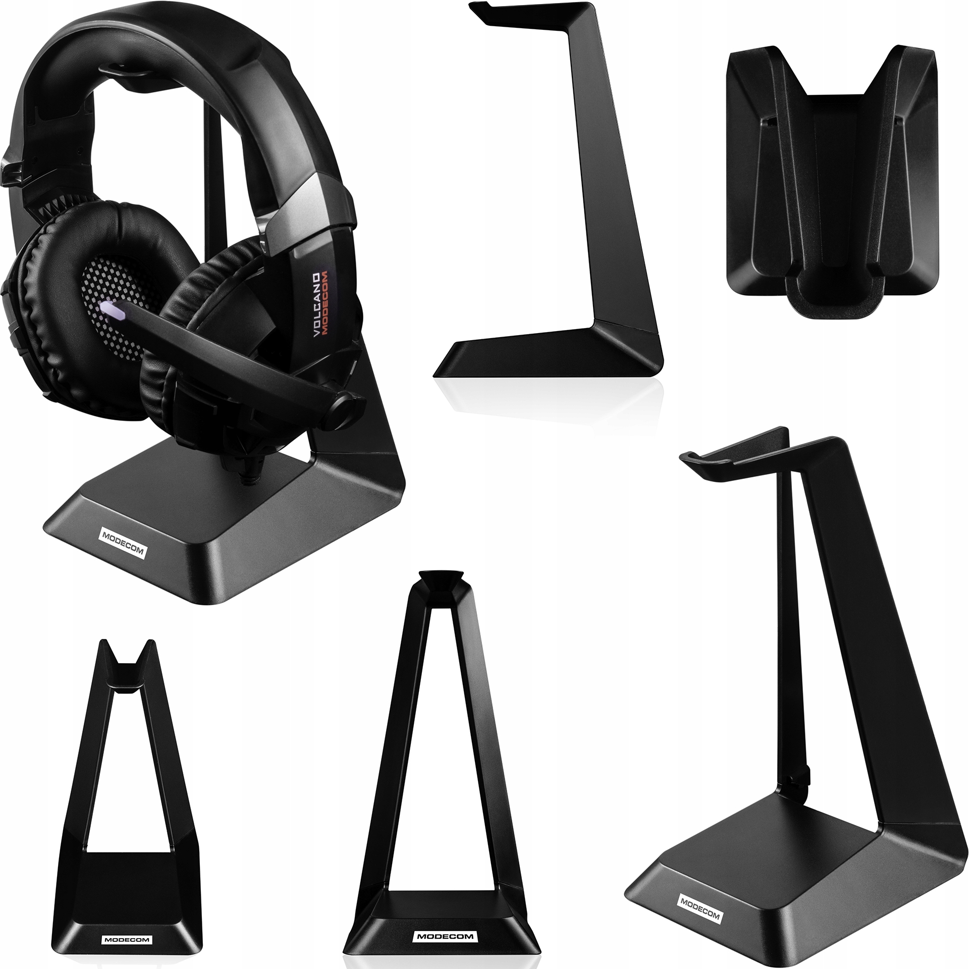 STOJAK NA SŁUCHAWKI ZE STABILNĄ ANTYPOŚLIZGOWĄ PODSTAWĄ - MODECOM CLAW 01 Stan opakowania oryginalne
