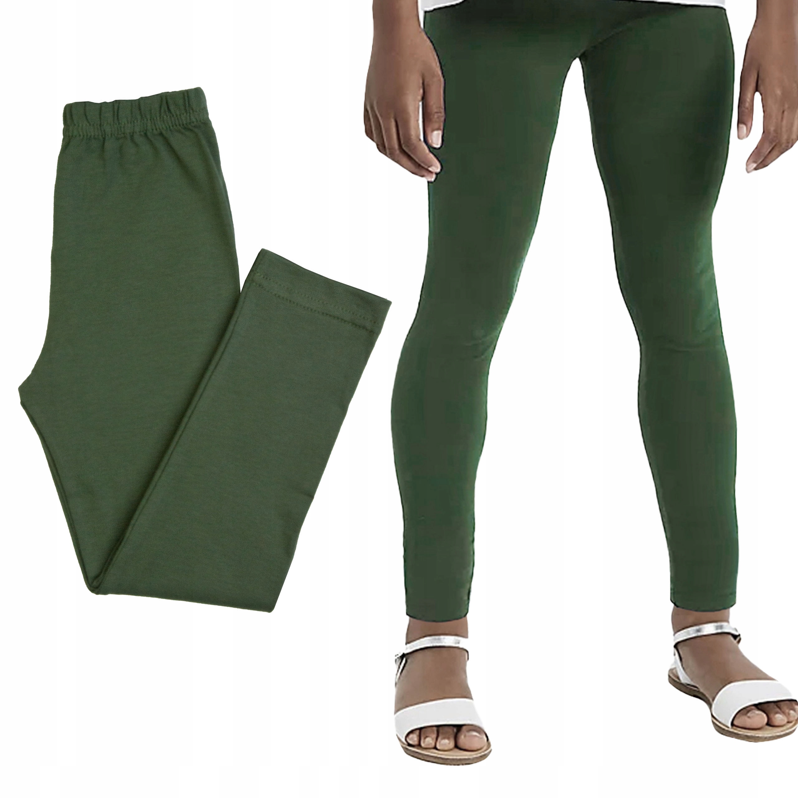 

Legginsy Bawełniane Getry Polskie khaki 86