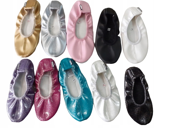 BALETKI BROKATOWE NOWOŚĆ 12 KOLORÓW do baletu gimnastyki 30 nr