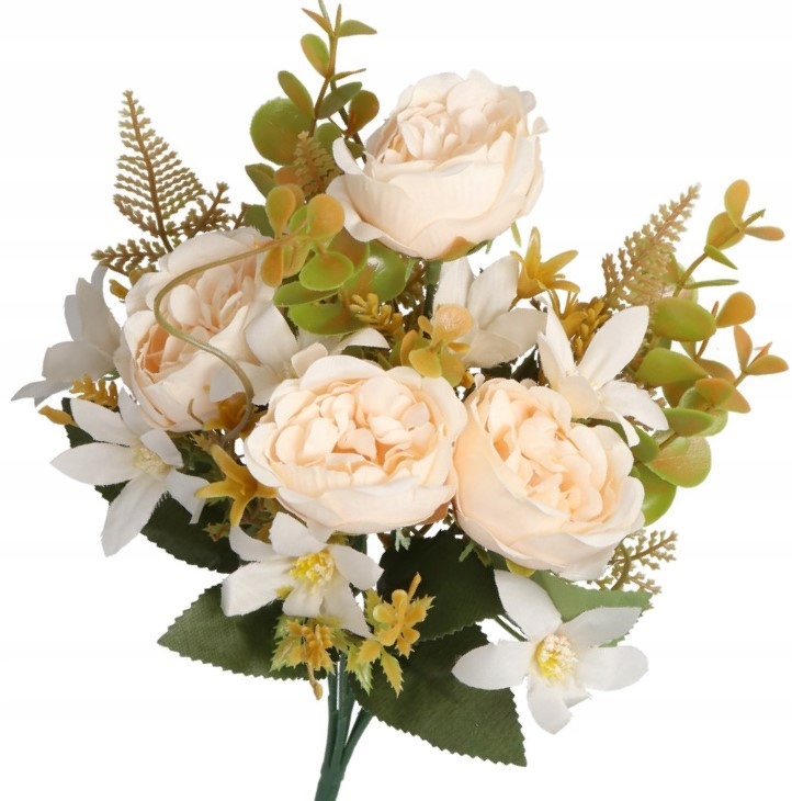 SZTUCZNE KWIATY JAK ŻYWE ROŚLINY RÓŻA RÓŻE BUKIET