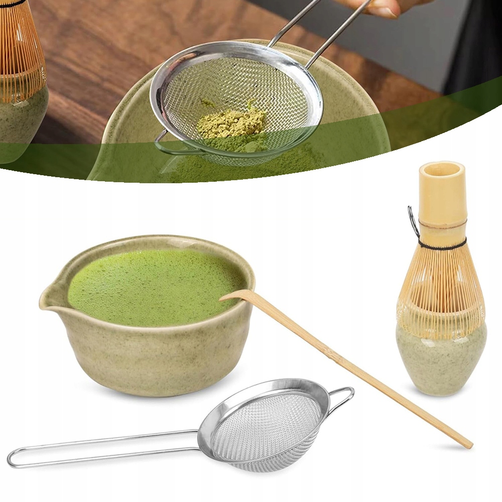 Zestaw Do Herbaty Matcha, Ceramiczny Zestaw Do Matchy, 5-CZĘŚCIOWY Zestaw