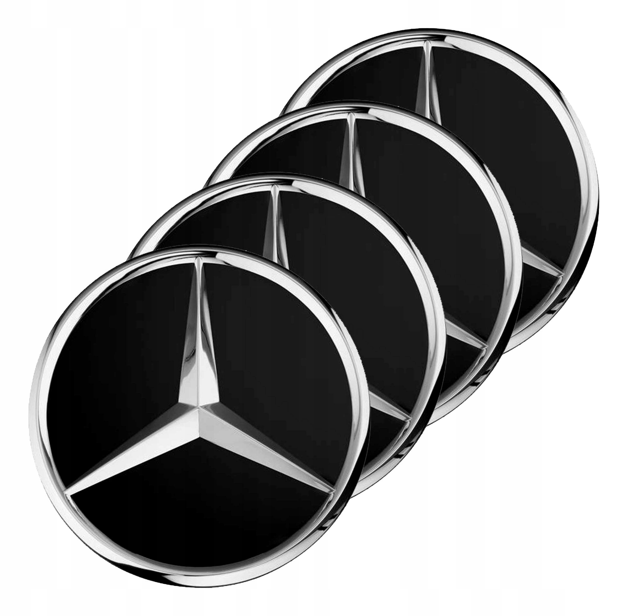 Mercedes Dekielek disky kolpak sada 4 kusy 74 mm Originál