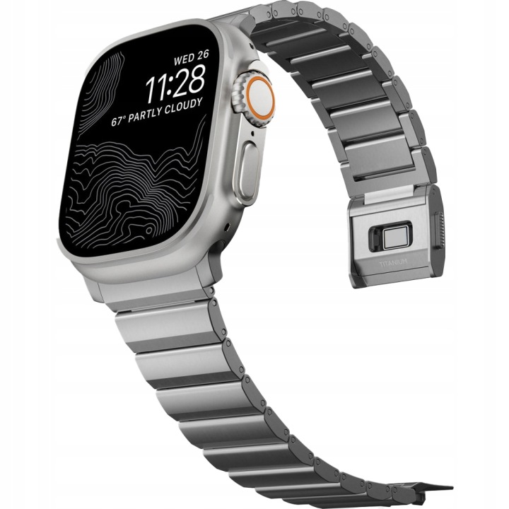 Nomad Titanium Ban titánový náramok pre Apple Watch 46mm/49mm V3 natural