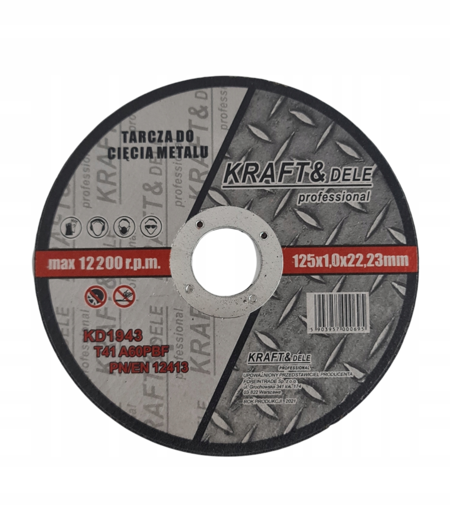 

Tarcza Do Cięcia Metalu 125X1X22,23 KD1943