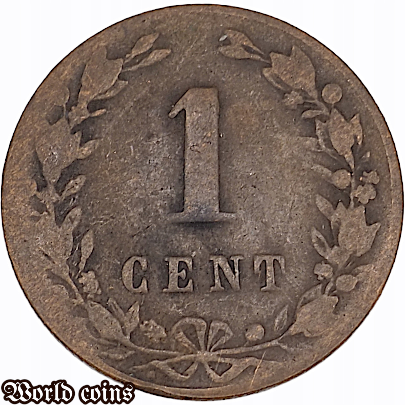 1 CENT 1884 HOLANDIA
