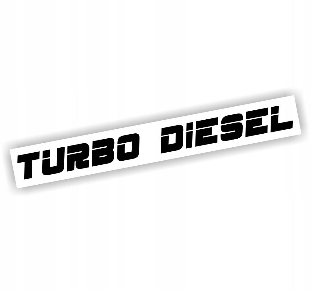 Naklejka Turbo Diesel kolor Czarny napis emblemat naklejki na samochód auto