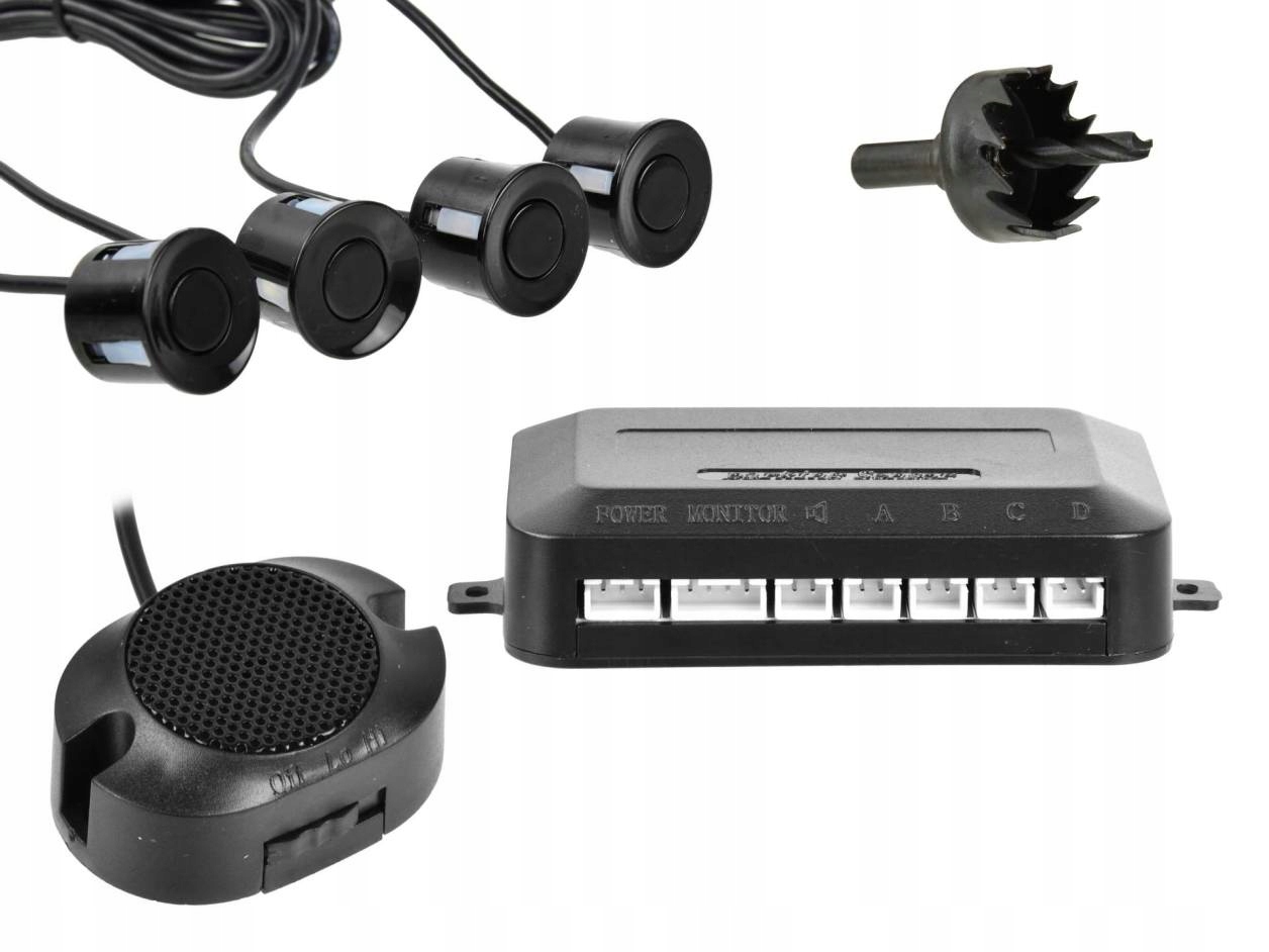 

Czujniki Parkowania Cofania 4 sensory Buzzer