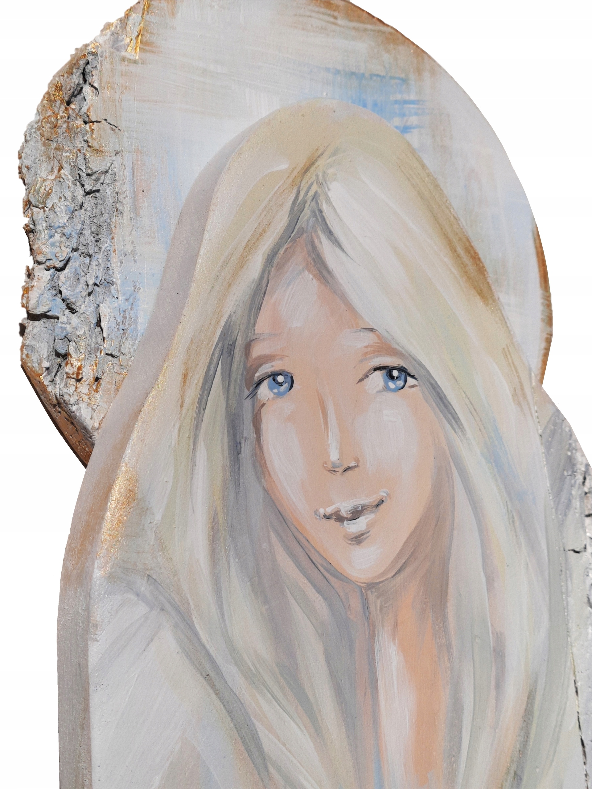 Obraz Dřevěný Velký Anděl Hand Made Malovaný