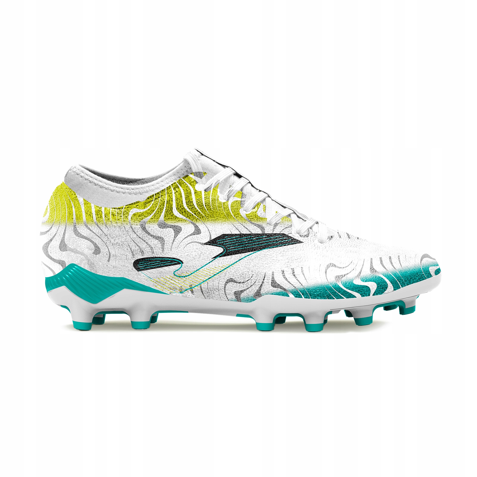 Buty piłkarskie męskie Joma Evolution Fg white/turquoise 40.5 Eu